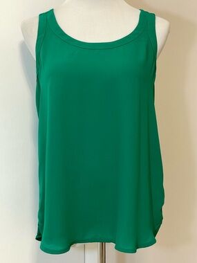Express Green Sleeveless Scoop Neck Women's Blouse Top Size M